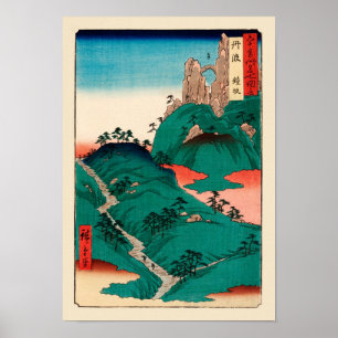 Kanesaka of Tanba Hiroshige Japanese Fine Art Poster