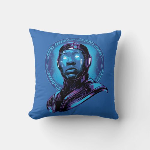 Kang the Conqueror Character Bust Graphic Throw Pillow