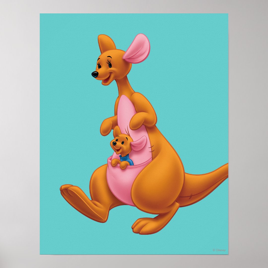 Kangarooo Roo Kanga and Roo Poster | Zazzle