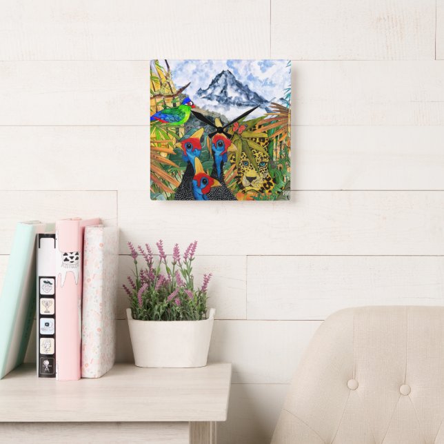 Kanga Mountain Wildlife Wall Clock (Reading Room)