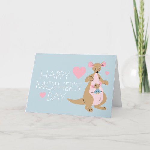 Kanga  Roo  Happy Mothers Day Card