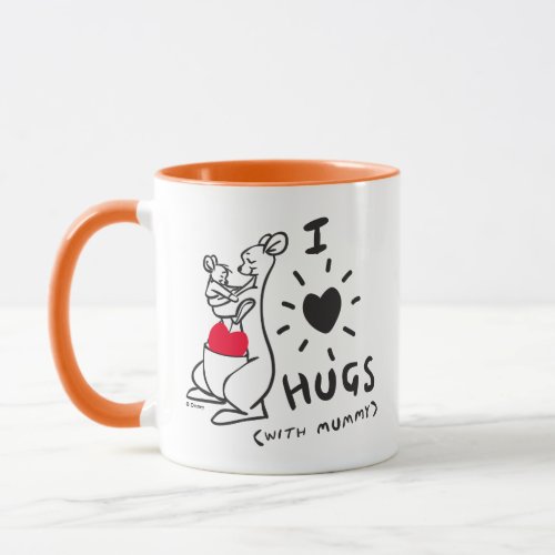 Kanga  Roo  I Love Hugs with Mummy Mug