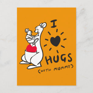 Kanga & Roo I Love Hugs (with Mummy) Postcard