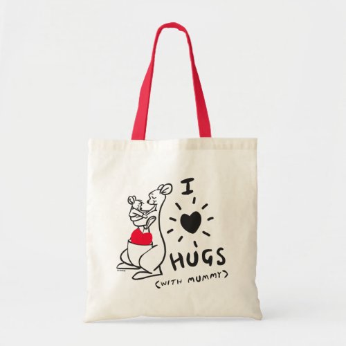 Kanga  Roo  I Love Hugs with Mummy Tote Bag