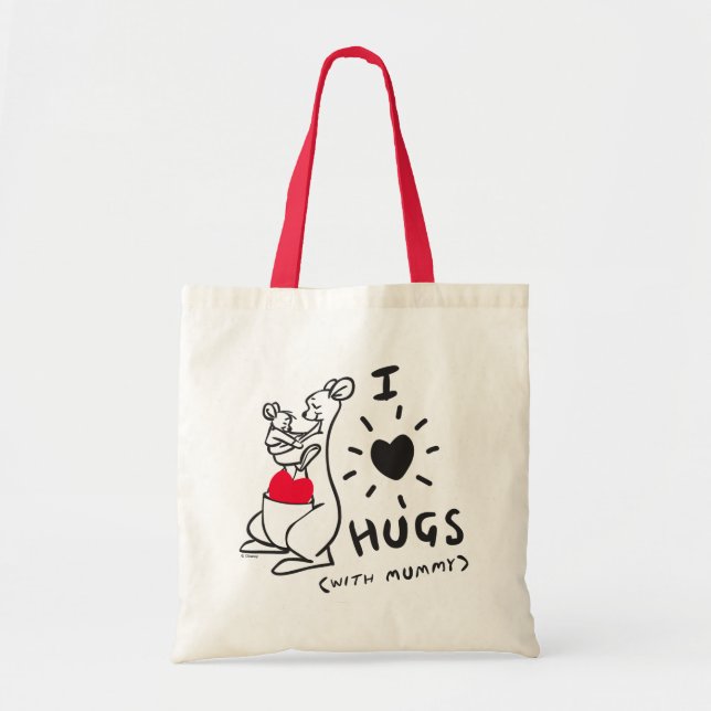 Kanga & Roo | I Love Hugs (with Mummy) Tote Bag (Front)