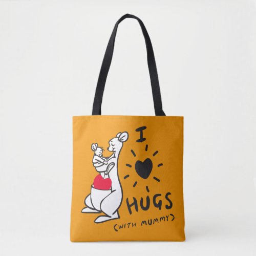 Kanga  Roo  I Love Hugs with Mummy Tote Bag