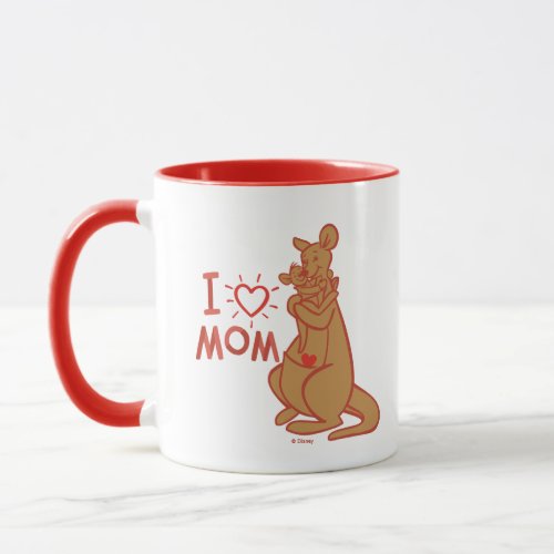 Kanga & Roo | I Love Mom Mug - Celebrate Mother's Day with this adorable Kanga and Roo graphic that reads: "I Love Mom"!