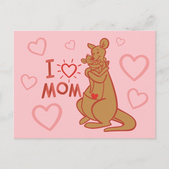 Kanga & Roo | I Love Mom Postcard (Front)