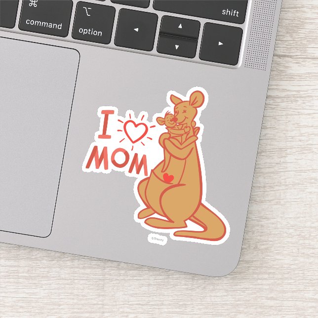 Kanga & Roo | I Love Mom Sticker (Detail)