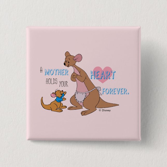Kanga & Roo | Mother Quote Button (Front)