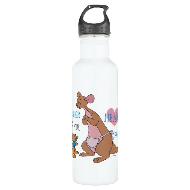 Kanga & Roo | Mother Quote Stainless Steel Water Bottle (Front)