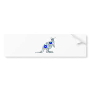 Kangaroo 3 bumper sticker