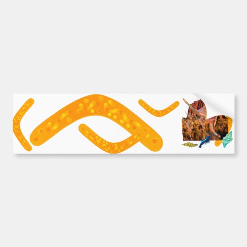 kangarooAboriginAustralia collection Bumper Sticker