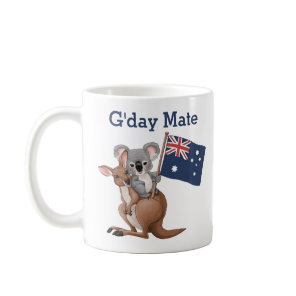 Kangaroo and Koala Coffee Mug