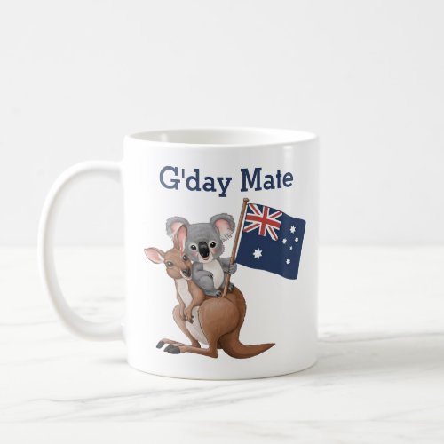 Kangaroo and Koala Coffee Mug