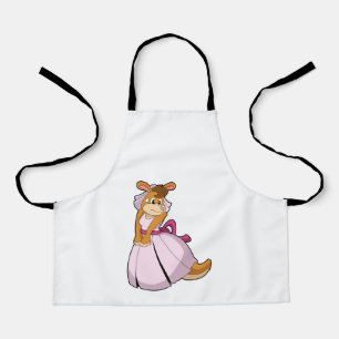 Kangaroo as Bride with Wedding dress Apron