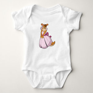 Kangaroo as Bride with Wedding dress Baby Bodysuit