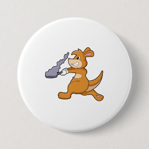 Kangaroo as Cook with Pan Button