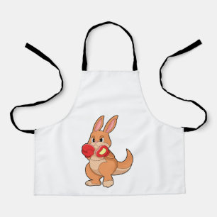 Kangaroo at Boxing with Boxing gloves Apron