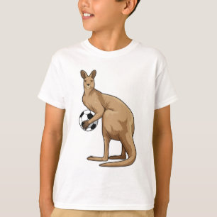 Kangaroo at Soccer Sports T-Shirt