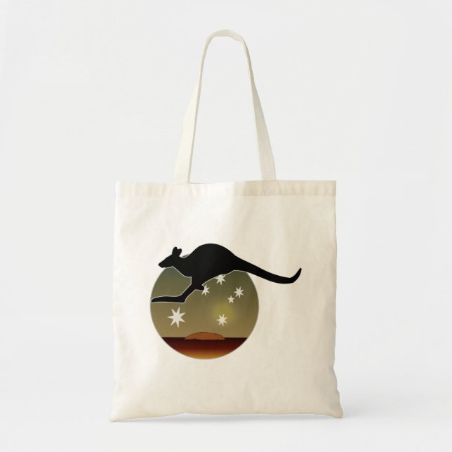 Kangaroo Aussie Icon Tote Bag (Front)