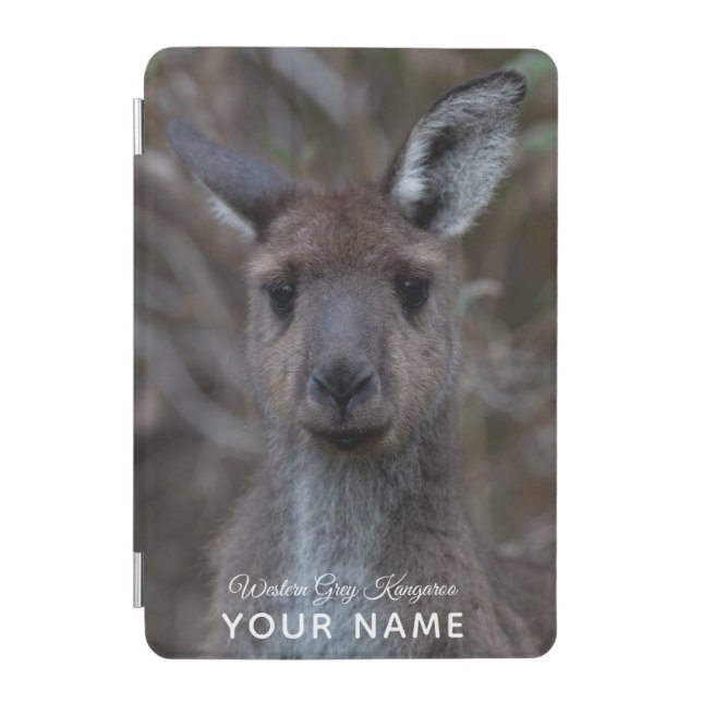 Kangaroo Australia Cute Portrait Photo iPad Mini Cover (Front)