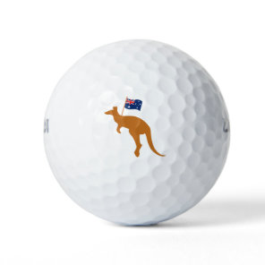 kangaroo australia flag golf balls