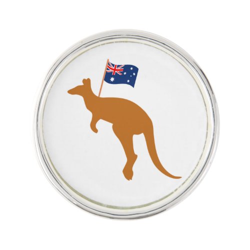 kangaroo australia flag lapel pin