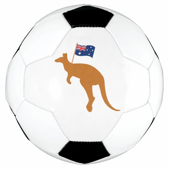 kangaroo australia flag soccer ball (Front)