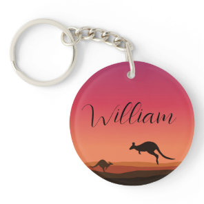 Kangaroo Australia Keychain