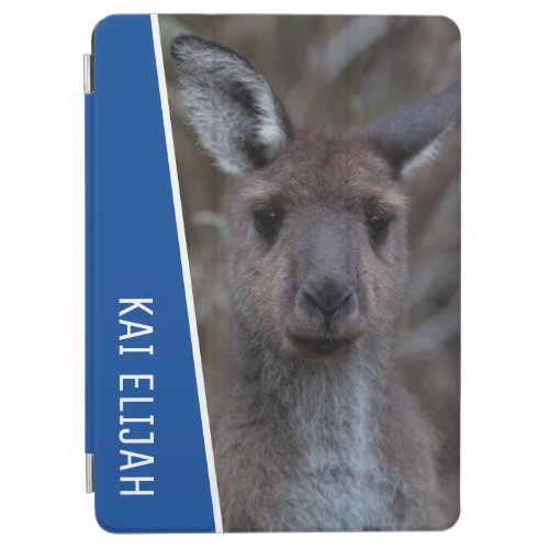 Kangaroo Australia Portrait Photo Blue Boys iPad  iPad Air Cover