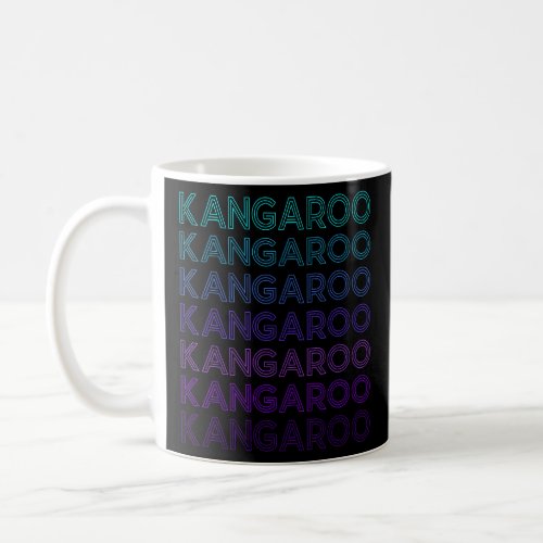 Kangaroo Australia Retro  Coffee Mug