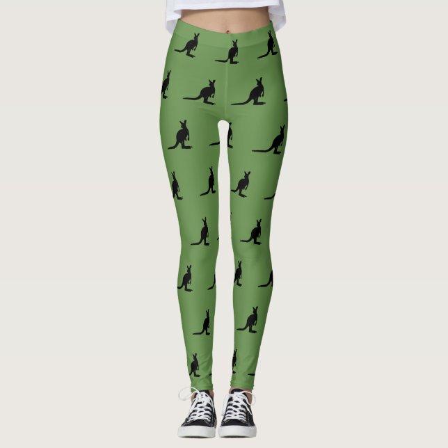 Kangaroo Australiana Leggings (Front)