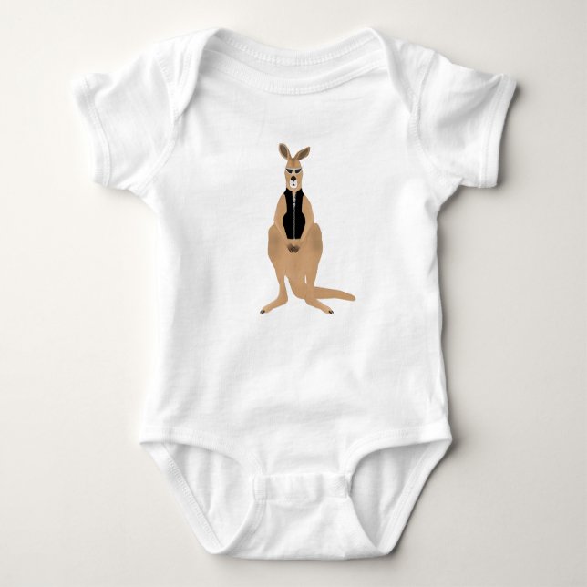Kangaroo Baby Bodysuit (Front)