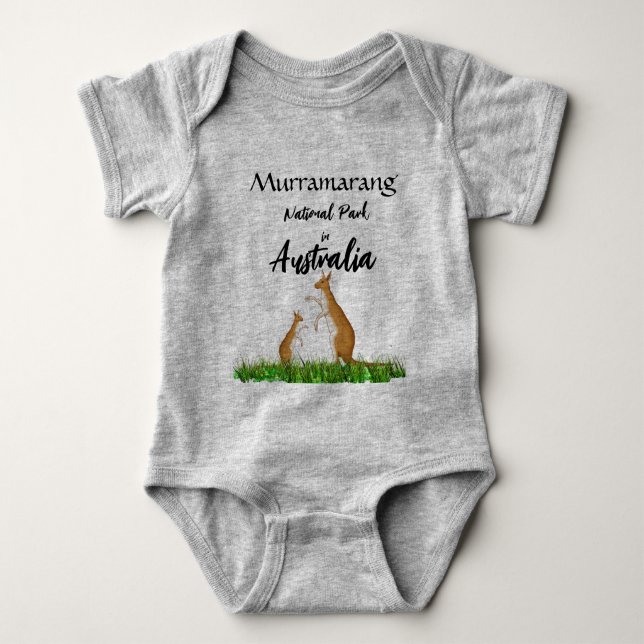 Kangaroo  baby bodysuit (Front)