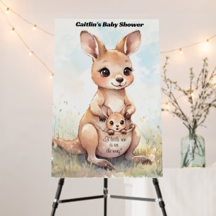 Kangaroo Baby Shower  Foam Board