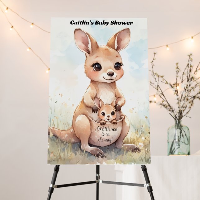 Kangaroo Baby Shower  Foam Board (In Situ (Stand))