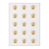 Kangaroo Baby Shower Neutral Yellow and Tan Edible Frosting Rounds (Sheet)
