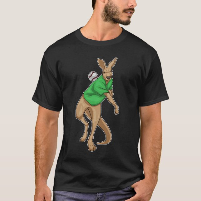 Kangaroo Baseball T-Shirt (Front)