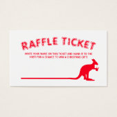 Kangaroo Beer, Australian Christmas Raffle Ticket (Front)