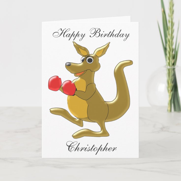 Kangaroo Birthday Card Zazzle