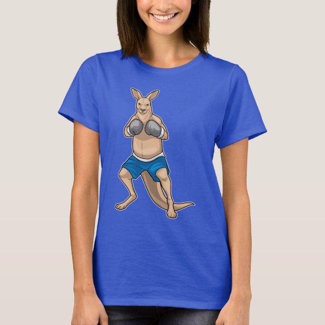 Kangaroo Boxer Boxing gloves Boxing T-Shirt (Front)