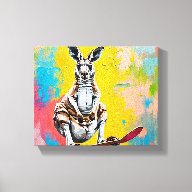Kangaroo Canvas Art (Front)