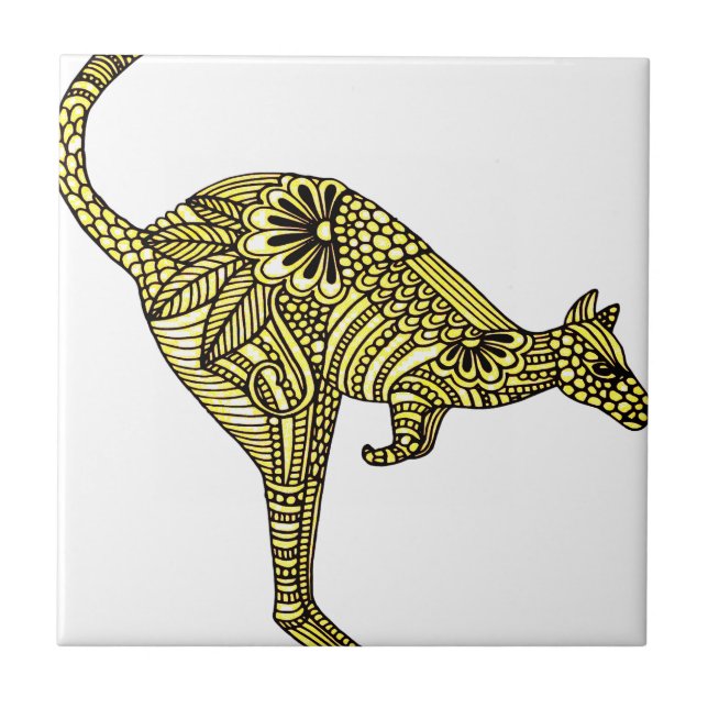 Kangaroo Ceramic Tile (Front)