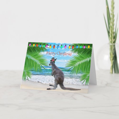 KANGAROO CHRISTMAS HOLIDAY CARD