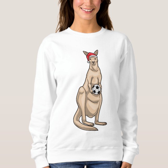 Kangaroo Christmas Soccer Sweatshirt (Front)