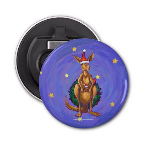 Kangaroo Christmas Starry Night Bottle Opener