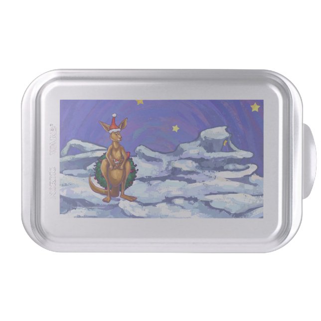 Kangaroo Christmas Starry Night Cake Pan (Front)