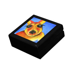 Kangaroo colorful art painting gift box
