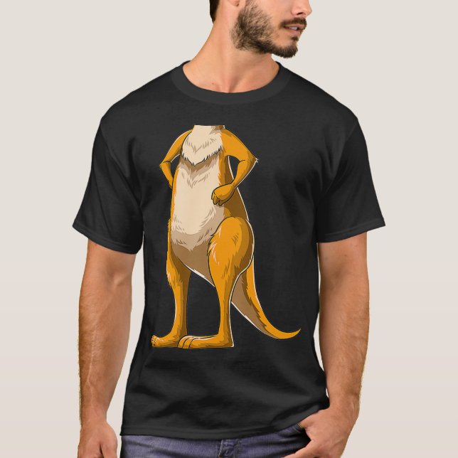 Kangaroo Costume Kangaroo Body Headless Kangaroo T-Shirt (Front)